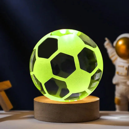 Leuchtende Kristallkugel 3D