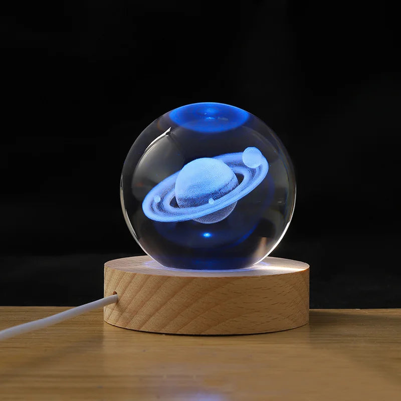 Leuchtende Kristallkugel 3D