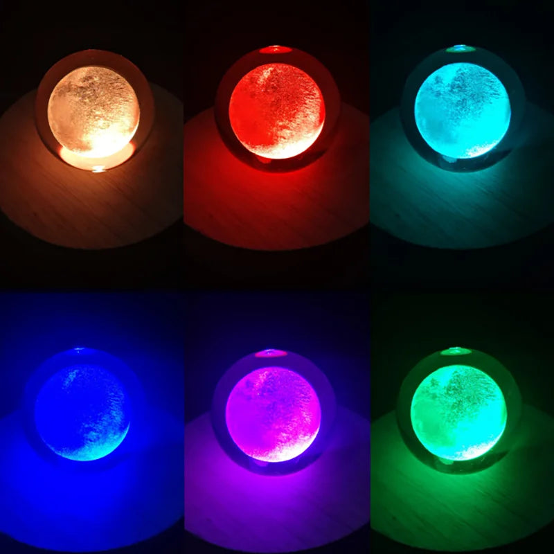 Leuchtende Kristallkugel 3D