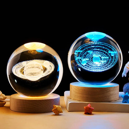 Leuchtende Kristallkugel 3D